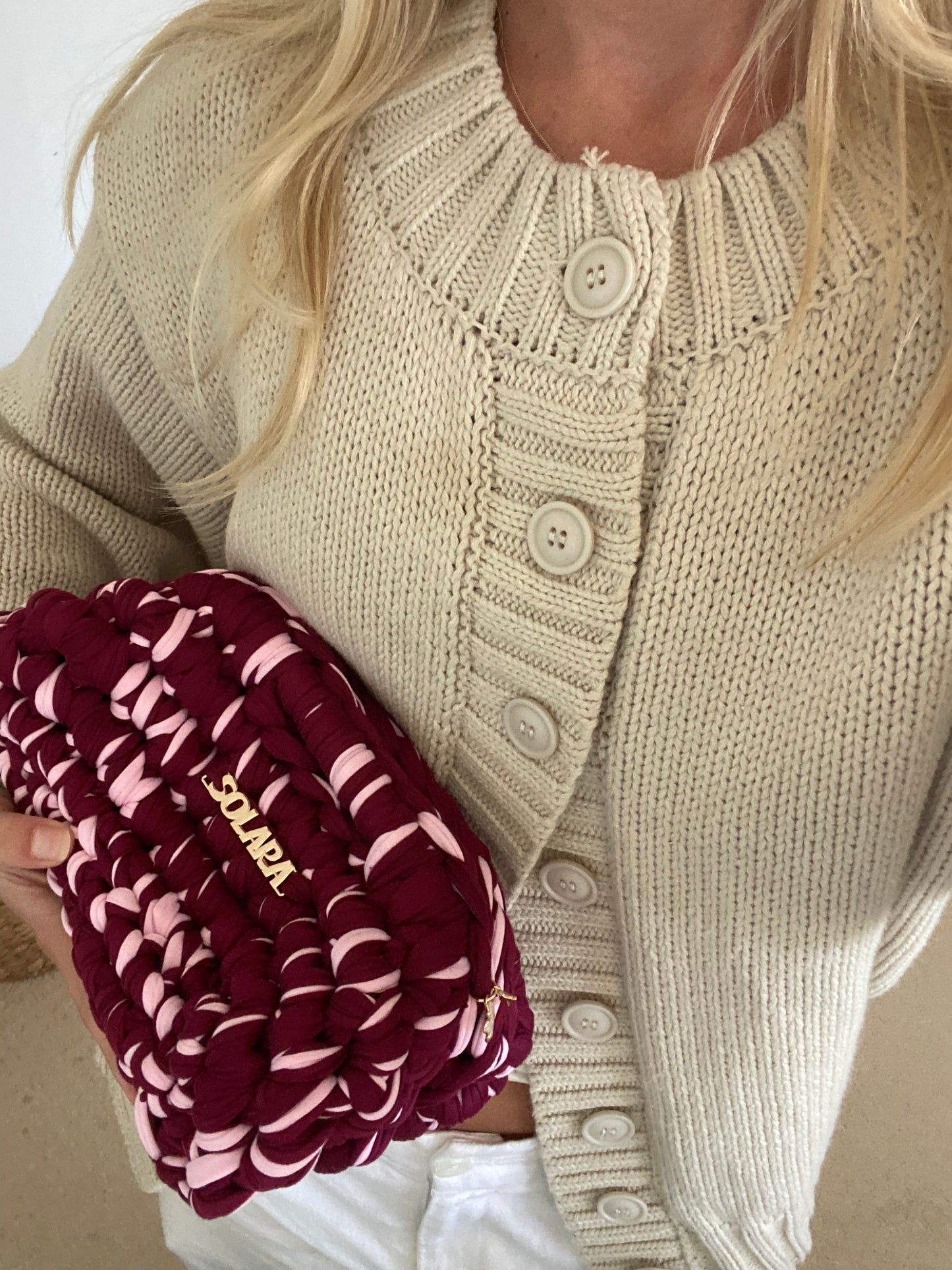 SOLARA CLUTCH - CHERRY WINE