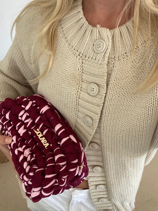 SOLARA CLUTCH - CHERRY WINE