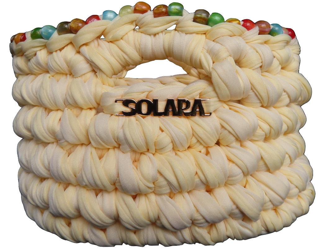 TROPEA WITH BEADED TRIM - BUTTER/OFF WHITE