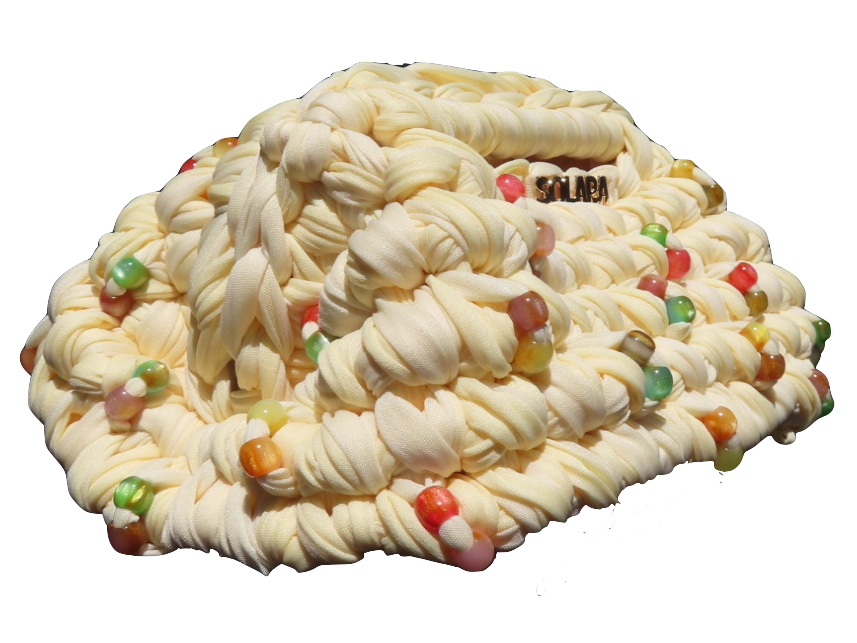 SOLARA CLUTCH - BUTTER/OFF WHITE